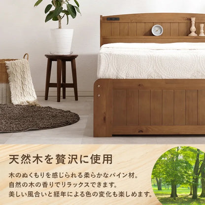セミダブルベッド MB-5039SD 幅124cm 奥行き210cm 高さ78cm 床面高さ34cm