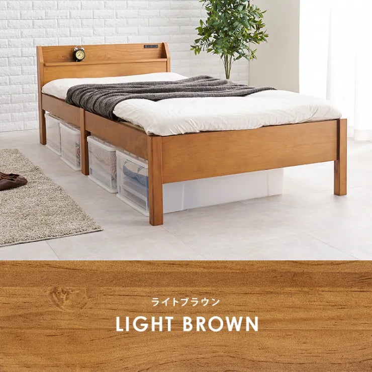 簡単組立 シングルベッド MB-5096S 幅98.5cm 奥行221cm 高さ68cm 床面高さ36cm