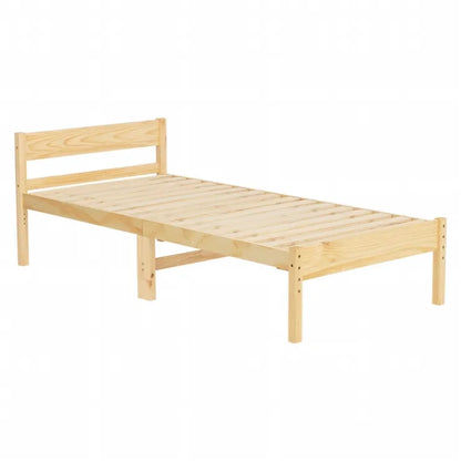 マットレス付きシングルベッド MB-5107S3302 幅100cm 奥行き206cm 高さ70cm 床面高さ29～39cm