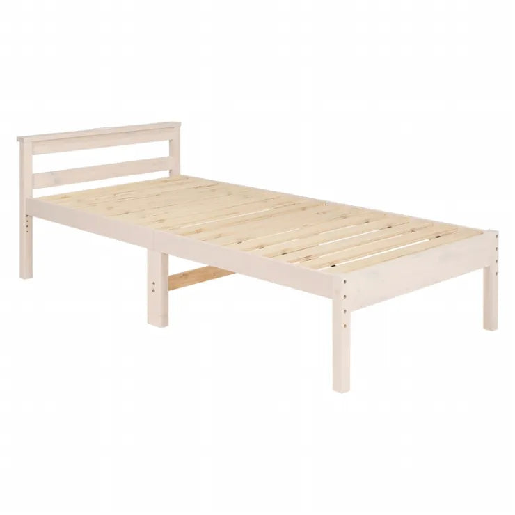 マットレス付きシングルベッド MB-5108S3302 幅98cm 奥行き208cm 高さ67cm 床面高さ29～39cm