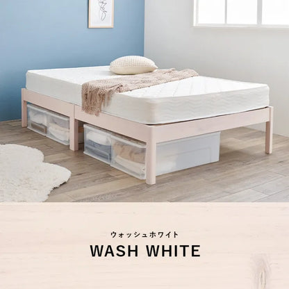 簡単組立 セミダブルベッド MB-5149SD 幅122.5cm 奥行き198cm 高さ36.5cm 床面高さ36cm