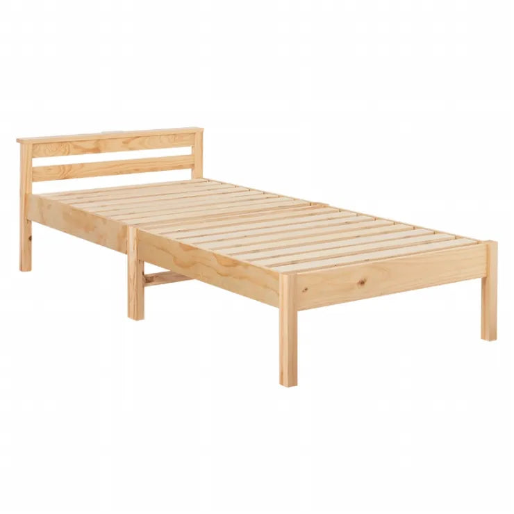 簡単組立 マットレス付きシングルベッド MB-5150S3302 幅100cm 奥行き207.5cm 高さ65cm 床面高さ36cm