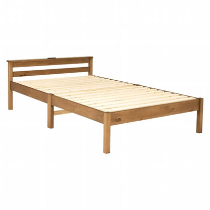 簡単組立 マットレス付きセミダブルベッド MB-5150SD3301 幅123cm 奥行き207.5cm 高さ61.5cm 床面高さ36cm