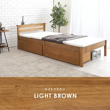 簡単組立 シングルベッド MB-5150SHS 幅100cm 奥行き207.5cm 高さ65cm 床面高さ36cm