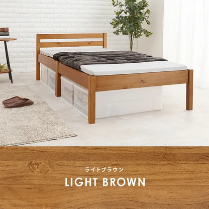 簡単組立 シングルベッド MB-5155S 幅99.5cm 奥行き204cm 高さ60cm