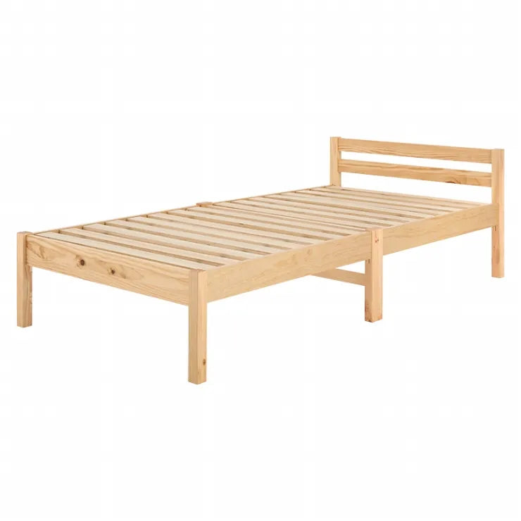 簡単組立 マットレス付きシングルベッド MB-5155S3302 幅99.5cm 奥行き204cm 高さ60cm 床面高さ36cm