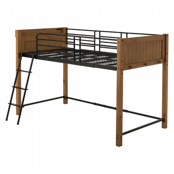 Folding leg table MT-6866 Width 105cm Depth 55cm Height 32(7)cm Folding center table Natural Brown Wooden table Solid Iron Retro Cafe table Wood table Modern Scandinavian Stylish Cute Industrial