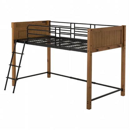 Folding leg table MT-6866 Width 105cm Depth 55cm Height 32(7)cm Folding center table Natural Brown Wooden table Solid Iron Retro Cafe table Wood table Modern Scandinavian Stylish Cute Industrial