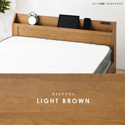 マットレス付きシングルベッド MB-5164S3301 幅97.5cm 奥行き211.5cm 高さ72cm 床面高さ31～41cm