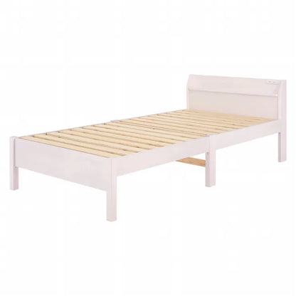 簡単組立 マットレス付きシングルベッド MB-5195S3302 幅98.5cm 奥行き209cm 高さ68cm 床面高さ36cm