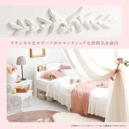 簡単組立 マットレス付きシングルベッド MB-5198S3301 幅98.5cm 奥行き209cm 高さ70cm 床面高さ31cm