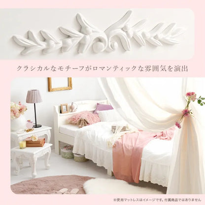 簡単組立 マットレス付きシングルベッド MB-5198S3302 幅98.5cm 奥行き209cm 高さ70cm 床面高さ31cm
