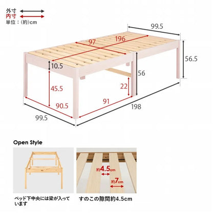 Folding leg table MT-6866 Width 105cm Depth 55cm Height 32(7)cm Folding center table Natural Brown Wooden table Solid Iron Retro Cafe table Wood table Modern Scandinavian Stylish Cute Industrial