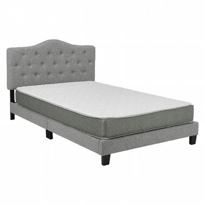 マットレス付きセミダブルファブリックベッド MB-5390SD3302 幅132cm 奥行き206cm 高さ103～113cm 床面高さ23cm