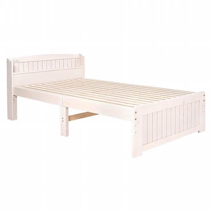 マットレス付きセミダブルベッド MB-5915SD3301 幅125cm 奥行き211cm 高さ82cm 床面高さ31～43cm
