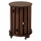 Folding leg table MT-6866 Width 105cm Depth 55cm Height 32(7)cm Folding center table Natural Brown Wooden table Solid Iron Retro Cafe table Wood table Modern Scandinavian Stylish Cute Industrial
