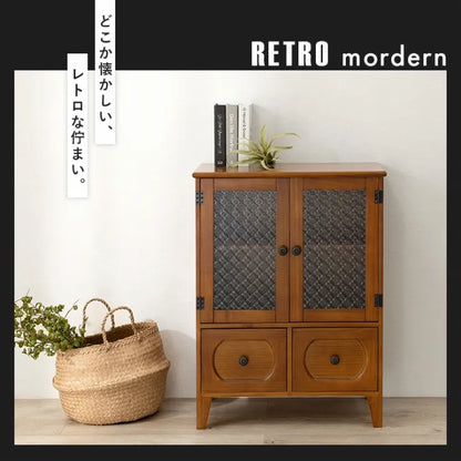 キャビネット MCC-5187BR 幅60cm 奥行き35cm 高さ80cm