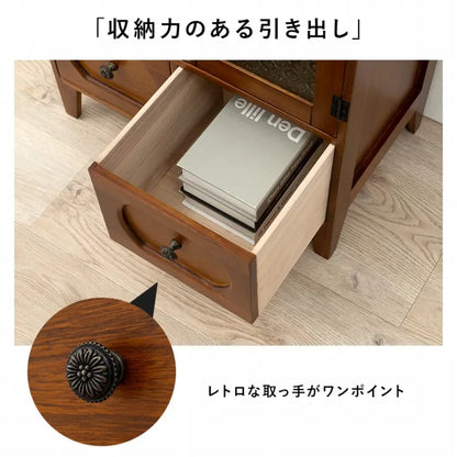キャビネット MCC-5187BR 幅60cm 奥行き35cm 高さ80cm