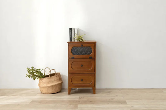 チェスト MCH-5183BR 幅42cm 奥行き32cm 高さ78cm