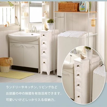 スリムチェスト MCH-5480AW 幅20cm 奥行き40cm 高さ85cm