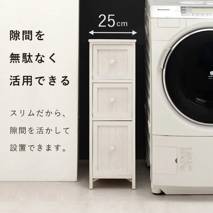 チェスト MCH-5671 幅25cm 奥行き45cm 高さ80cm