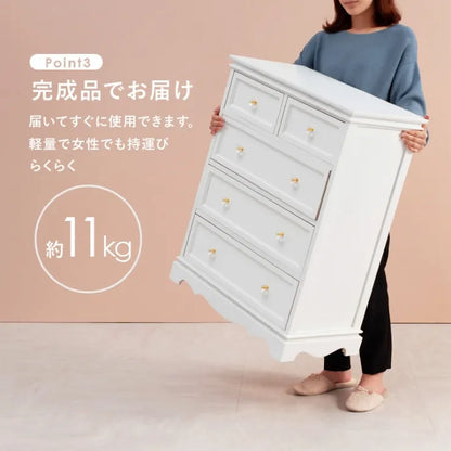 チェスト MCH-6591 MCH-6596 幅60cm 奥行き33.5cm 高さ78.5cm