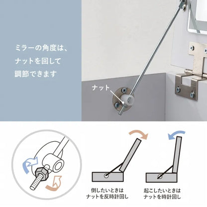 ドレッサー MD-5845 幅50cm 奥行き40cm 高さ70.5cm