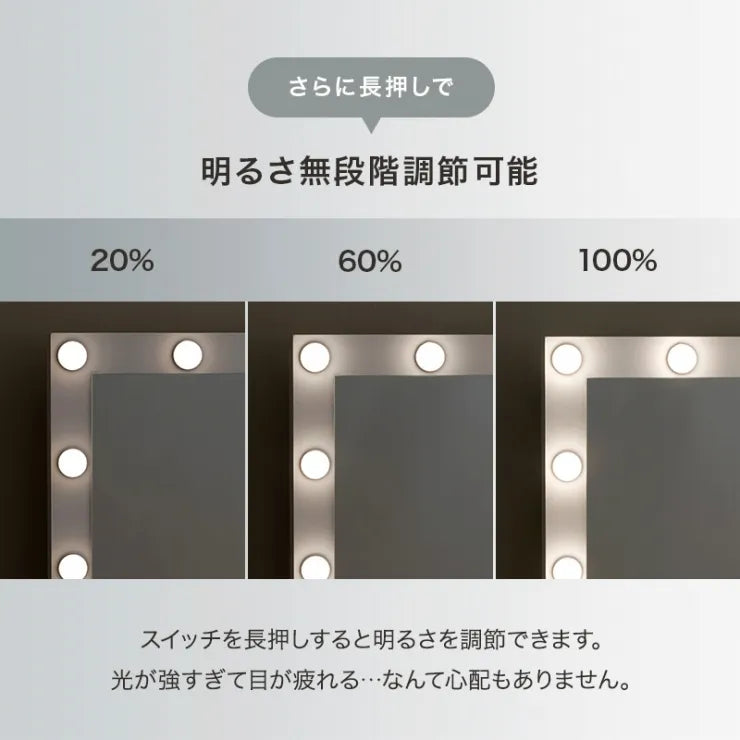 ドレッサー MD-5846 幅75cm 奥行き33cm 高さ130cm