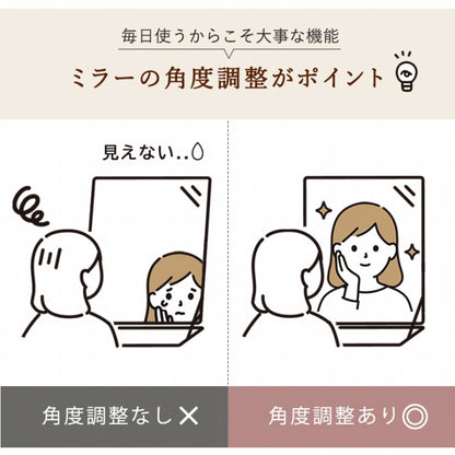 ドレッサー MD-6587 幅53cm 奥行き40cm 高さ104cm
