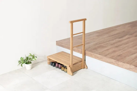 Folding leg table MT-6866 Width 105cm Depth 55cm Height 32(7)cm Folding center table Natural Brown Wooden table Solid Iron Retro Cafe table Wood table Modern Scandinavian Stylish Cute Industrial