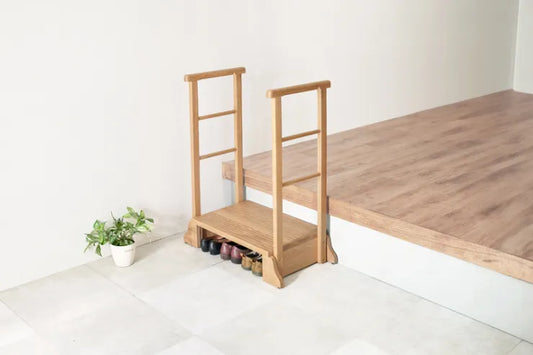 Folding leg table MT-6866 Width 105cm Depth 55cm Height 32(7)cm Folding center table Natural Brown Wooden table Solid Iron Retro Cafe table Wood table Modern Scandinavian Stylish Cute Industrial