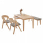 Table pliante MT-6866 Largeur 105 cm Profondeur 55 cm Hauteur 32 (7) cm Table centrale pliante Table en bois marron naturel Fer massif Table de café rétro Table en bois Moderne Scandinave Élégant Mignon Industriel