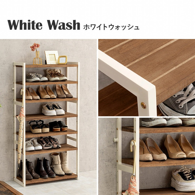 シューズラック MSS-6714 幅65cm 奥行28cm 高さ128cm