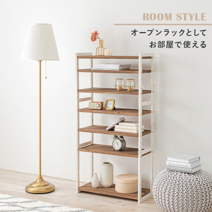 シューズラック MSS-6715 幅85cm 奥行28cm 高さ128cm