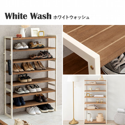 シューズラック MSS-6715 幅85cm 奥行28cm 高さ128cm