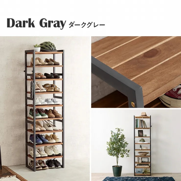 Folding leg table MT-6866 Width 105cm Depth 55cm Height 32(7)cm Folding center table Natural Brown Wooden table Solid Iron Retro Cafe table Wood table Modern Scandinavian Stylish Cute Industrial