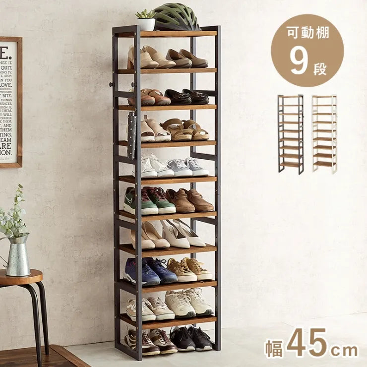 Folding leg table MT-6866 Width 105cm Depth 55cm Height 32(7)cm Folding center table Natural Brown Wooden table Solid Iron Retro Cafe table Wood table Modern Scandinavian Stylish Cute Industrial