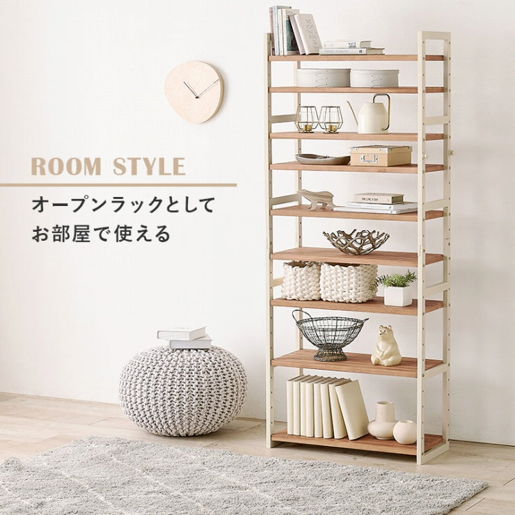 シューズラック MSS-6717 幅65cm 奥行28cm 高さ164cm