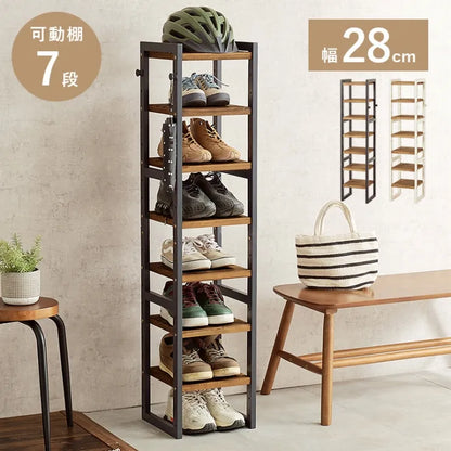 Folding leg table MT-6866 Width 105cm Depth 55cm Height 32(7)cm Folding center table Natural Brown Wooden table Solid Iron Retro Cafe table Wood table Modern Scandinavian Stylish Cute Industrial