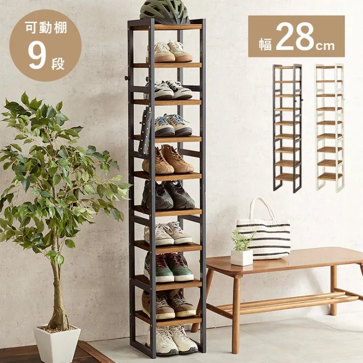 Folding leg table MT-6866 Width 105cm Depth 55cm Height 32(7)cm Folding center table Natural Brown Wooden table Solid Iron Retro Cafe table Wood table Modern Scandinavian Stylish Cute Industrial
