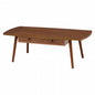 Folding leg table MT-6866 Width 105cm Depth 55cm Height 32(7)cm Folding center table Natural Brown Wooden table Solid Iron Retro Cafe table Wood table Modern Scandinavian Stylish Cute Industrial