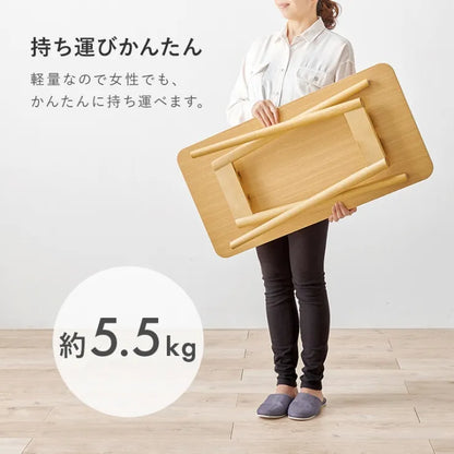 折れ脚テーブル MT-6385 幅80cm 奥行40cm 高さ60cm