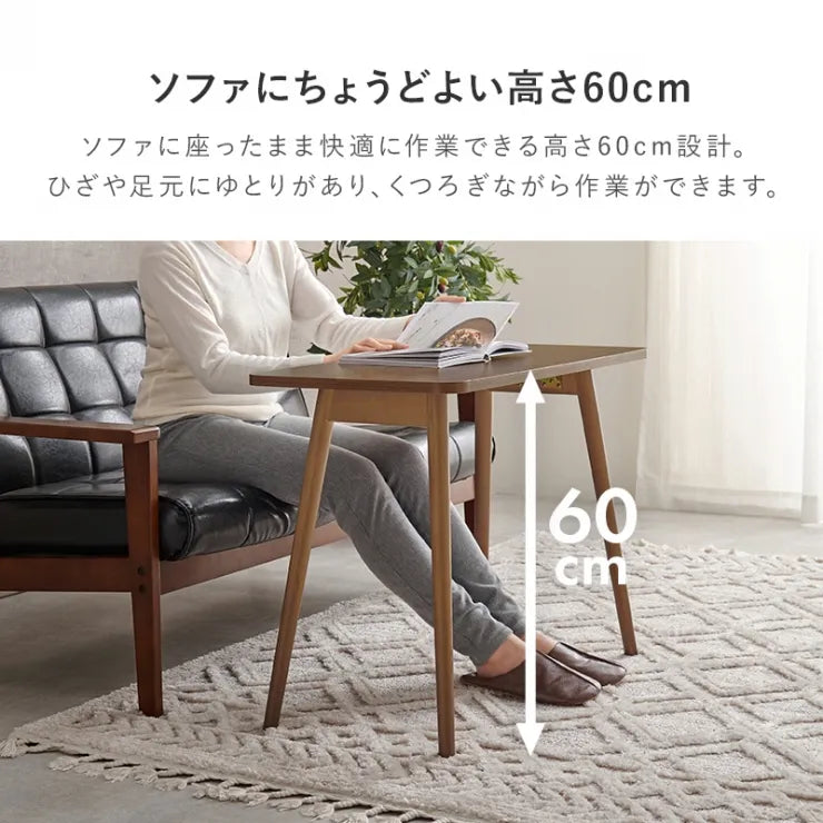 折れ脚テーブル MT-6385 幅80cm 奥行40cm 高さ60cm