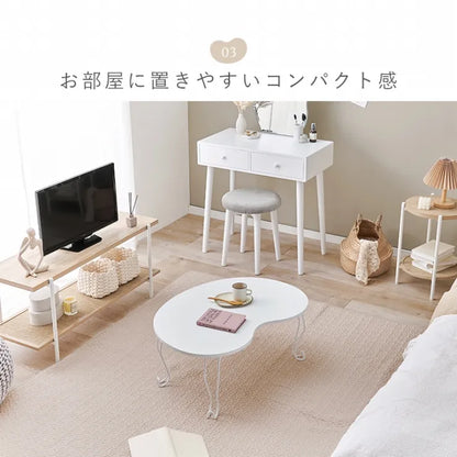 テーブル MT-6639 幅79cm 奥行き55cm 高さ33cm