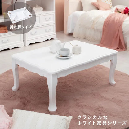 折れ脚テーブル MT-7030 幅80cm 奥行き55cm 高さ33.5cm