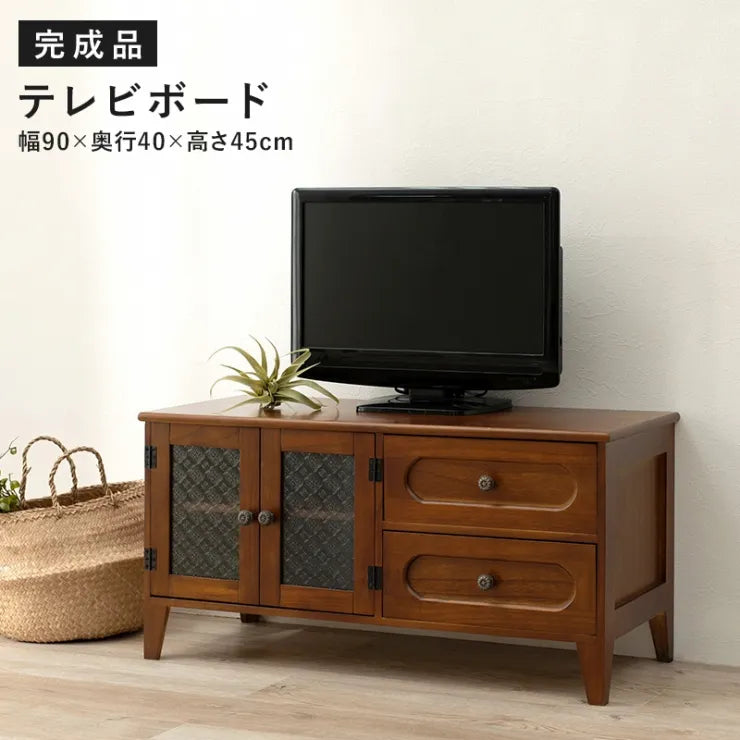 テレビ台 MTV-5188BR 幅90cm 奥行き40cm 高さ45cm