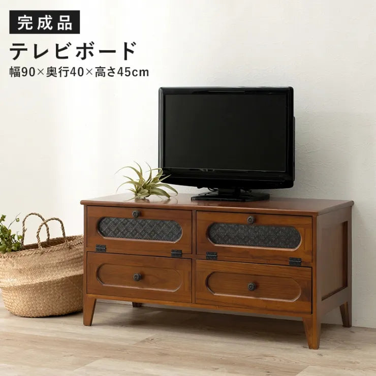 テレビ台 MTV-5189BR 幅90cm 奥行き40cm 高さ45cm