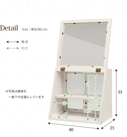 カウンター上ガラスケース MUD-6066 (約)幅40×奥行25×高さ35cm