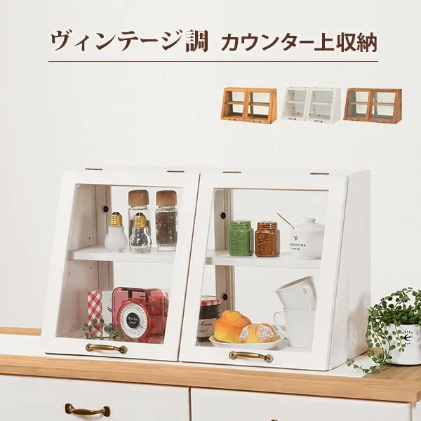 カウンター上ガラスケース MUD-6068 幅60cm 奥行き25cm 高さ35cm