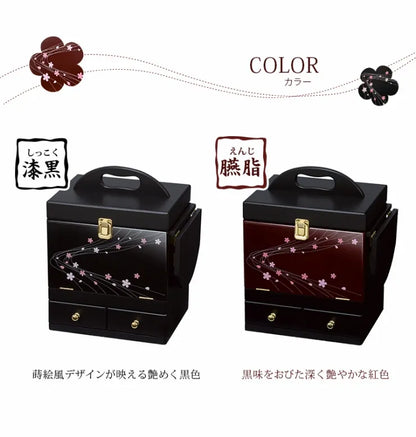 コスメボックス MUD-6163 幅26cm 奥行き19cm 高さ32cm